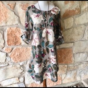 Floral Linen Dress